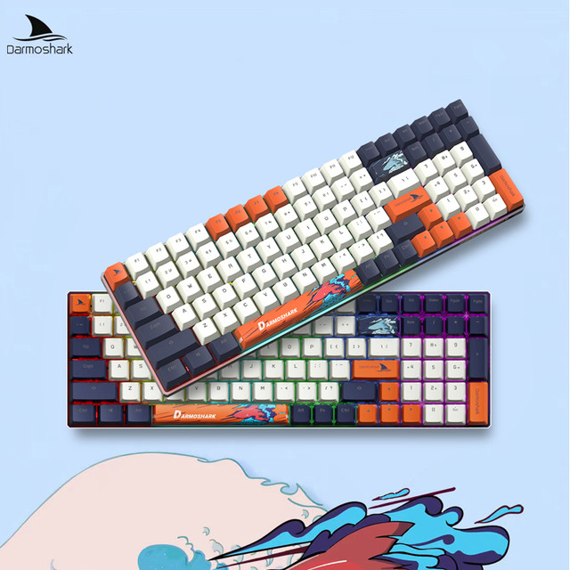 MOTOSPEED 摩豹 Darmoshark达摩鲨K1Pro无线2.4G机械键盘双模热插拔100键有线键盘