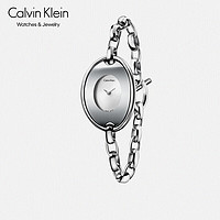 Calvin Klein CK凯文克莱（Calvin Klein）Distinctive 灵动系列 白色表盘石英女表 K3H23126（表盘:28.7*39.5MM）