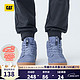 CAT 卡特彼勒 卡特 休闲鞋男女高帮护踝防滑耐磨透气舒适户外徒步鞋健步P724086J1JDC10 蓝色2 36
