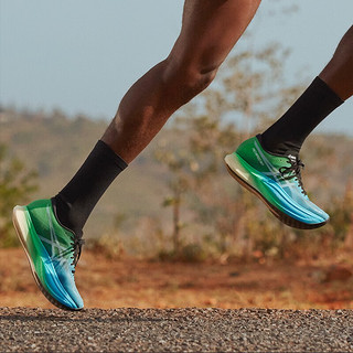 亚瑟士ASICS男鞋女鞋轻便跑鞋竞速碳板跑步鞋舒适运动鞋 METASPEED SKY+ 黑色/绿色 37