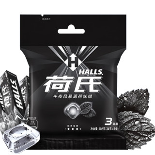 HALLS 荷氏 午夜风暴糖 薄荷味 102g