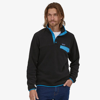 Patagonia 巴塔哥尼亚 Synchilla系列 男子抓绒衣 25551 黑色 XS