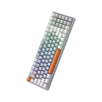 MACHENIKE 机械师 K500H 94键 有线机械键盘 白橙 红轴 RGB