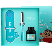 OASO 优尚 钢笔 TL826 蜡笔小新联名款 海盐雪芋 0.38mm 萌趣墨水礼盒装