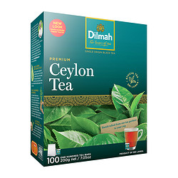 Dilmah 迪尔玛 锡兰红茶2gx100茶包斯里兰卡进口原味冲泡饮品100包