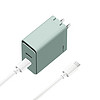 OnePlus 一加 SUPERVOOC 手机充电器 USB-A/Type-C 100W 青松+双Type-C 10A 数据线 1m 白色