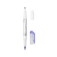ZEBRA 斑马牌 斑马 Brush柔和色系列 WFT8 双头荧光笔 柔和淡紫 单支装