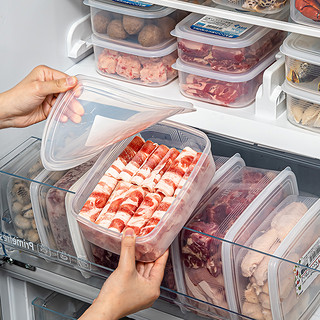 日本进口nakaya冰箱收纳盒套装水果专用保鲜盒食品级肉类冷冻盒子