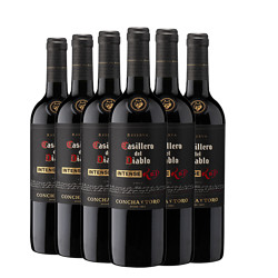 Casillero del Diablo 红魔鬼 干露红魔鬼黑金浓郁珍藏红葡萄酒 750ml 整箱6支送1