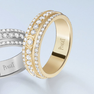 PIAGET 伯爵 POSSESSION时来运转系列 G34P4L00 女士时尚18K玫瑰金钻石戒指 53mm