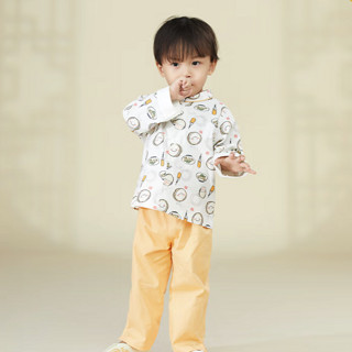 aqpa G115306 婴儿长袖套装 2件套 栀子橙 73cm