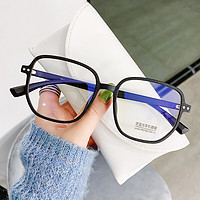 Erilles 1.61防蓝光非球面镜片+复古木纹方框眼镜