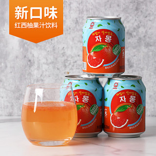 九日牌 西柚汁饮料 内含西柚果粒 西柚果汁饮品 238ml*10罐/箱