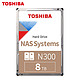 限地区：TOSHIBA 东芝 N300系列 HDWG180 3.5英寸 NAS硬盘 8TB