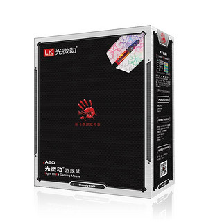 bloody 血手幽灵 A60 有线鼠标 4000DPI RGB 灰白