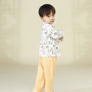aqpa G115306 婴儿长袖套装 2件套 栀子橙 66cm