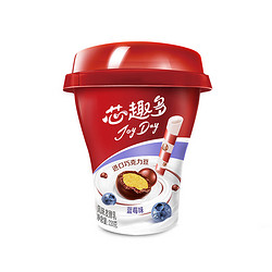 yili 伊利 JoyDay芯趣多 巧克力豆&蓝莓220g*3杯 低温酸奶发酵乳牛奶