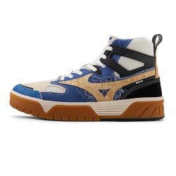 mizuno美津浓男式经典撞色潮流高帮运动休闲鞋板鞋courtcltang