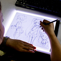 HOUNY 弘毅 A3A4A52拷贝台LED临摹台发光板透写台动漫复写绘图画板素描漫画工具箱画画神器美术建筑手绘一键拷贝专业临摹