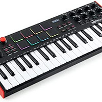 AKAI 雅佳 Professional 雅家 MPK Mini Plus 37键MIDI音乐键盘控制器