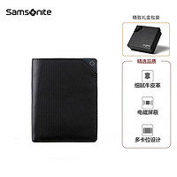 Samsonite 新秀丽 Y-CITIZEN系列 男士皮质短款钱包 TK6*09002 黑色