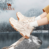 CAMEL 骆驼 女士登山鞋防水防滑户外鞋冬季新款加绒保暖运动鞋男徒步鞋子
