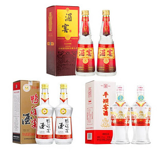 平坝窖酒 湄窖 平坝窖酒 精品口粮酒组合 湄窖纪念1988双瓶+鸭溪窖复古2瓶+平坝复古2瓶