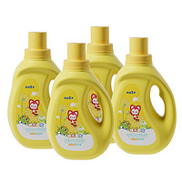 青蛙王子 婴儿洗衣液1L×4瓶婴幼儿宝宝专用新生儿童量贩装洗衣液