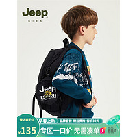 Jeep 吉普 儿童可折叠双肩背包 黑色