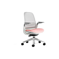 Steelcase Series 1 人体工学电脑椅 粉灰色