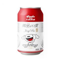 tianhu 天湖啤酒 精品10度 330ml*24听 易拉罐整箱装