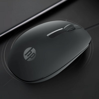 HP 惠普 M10微声版 有线鼠标 1000DPI 黑色