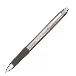Sharpie 锐意 中性笔S geL 商务会议 办公用品 速干耐用 0.5mm 陨石灰笔杆 黑色笔芯 单只装