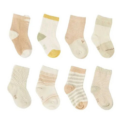 Chiaus 雀氏 婴儿儿童袜子新生儿婴儿不勒脚宝宝0-3岁  款式随机3双装 建议脚长6-7cm（3-6月）