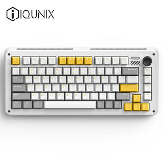 IQUNIX ZX75 重力波 81键 2.4G蓝牙 多模无线机械键盘 重力波 TTC-金粉轴V2 无光