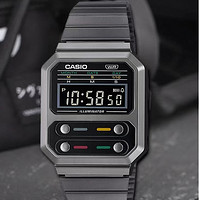 CASIO 卡西欧 吃豆人联名 男士石英腕表 A100WEGG-1APR