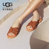 UGG Riviera瑞维拉系列 女士拖鞋 1119750 棕色 37