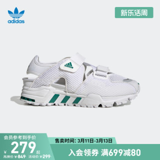 adidas阿迪达斯官方三叶草EQT93 SNDL男女夏季凉鞋GZ7199 GZ7200 44.5 275mm 黑