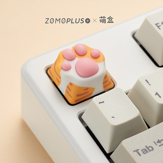 ZOMO PLUS B站联名多色猫爪款 ABS+硅胶+金属 注塑 OEM高度 键帽 奶牛