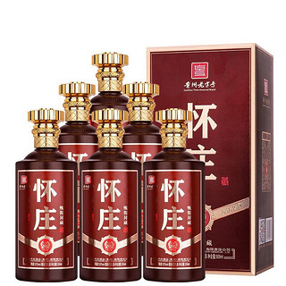 怀庄 甄酱封藏 酱香型 贵州 53度 500ml*6瓶 整箱装