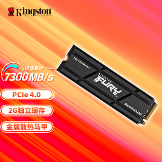 Kingston 金士顿 FURY 2TB SSD固态硬盘 M.2接口(NVMe协议 PCIe 4.0×4) Renegade系列 散热器版