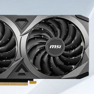 MSI 微星 GeForce RTX 3050 VENTUS 2X OC 8G 显卡 8GB 黑色