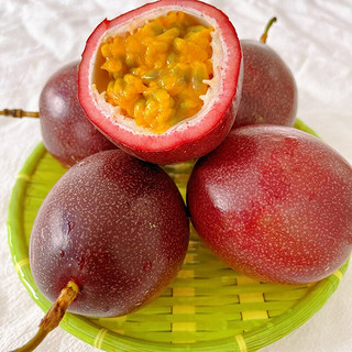 果迎鲜 广西百香果 新鲜热带水果 西番莲 鸡蛋果 单果约50-80g 5斤大果