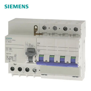 SIEMENS 西门子 5SU9 4P C 50A 6KA 30mA ELE（电子式） AC 400VAC 5SU93461CN50 微型漏电保护断路器