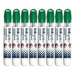 uni 三菱铅笔 三菱（uni）可擦白板记号笔 PWB-202办公文具儿童记号笔 1.8mm-2.2mm 绿色 12支装