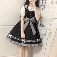 十字银河 原创luolita洋装花祈梦短袖连衣裙原创设计少女甜美优雅