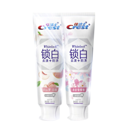 Crest 佳洁士 香氛双色锁白牙膏套装（雪樱香85g+白桃味85g）