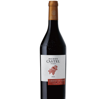 CASTEL 卡思黛乐 奥克赤霞珠干型红葡萄酒 2015年 6瓶*750ml