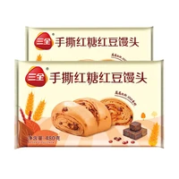 三全 红糖红豆手撕馒头 480g*2 共960g 12个 儿童早餐 早茶点心 发糕饽饽 方便面点