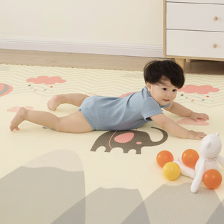 BABY BOX 贝博氏 PX04A1 XPE爬行垫 飞行小象 250*180*2cm